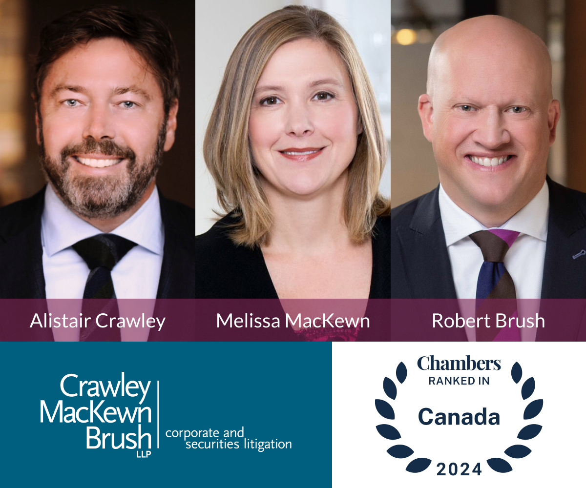 photo ofAlistair Crawley, Melissa MacKewn and Robert Brush ranked in Chambers Canada 2024